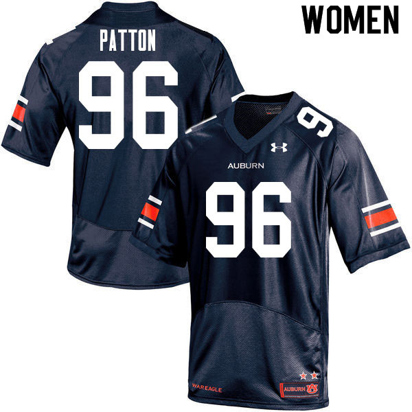 Women #96 Ben Patton Auburn Tigers College Football Jerseys Sale-Navy - Click Image to Close